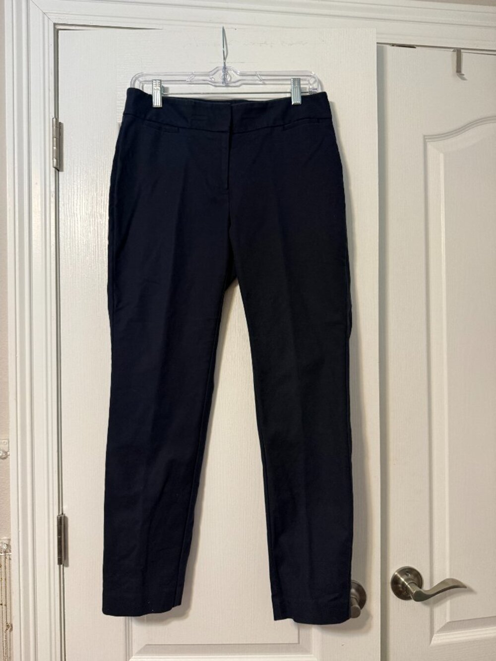 Limited Too Navy Ankle Pants Size 4, Stretch Career Slim Fit
